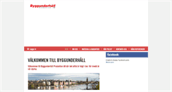 Desktop Screenshot of byggunderhall.se